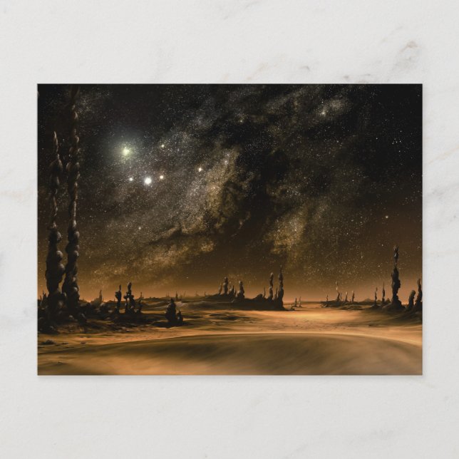 Carte Postale Montée en galaxie (Devant)