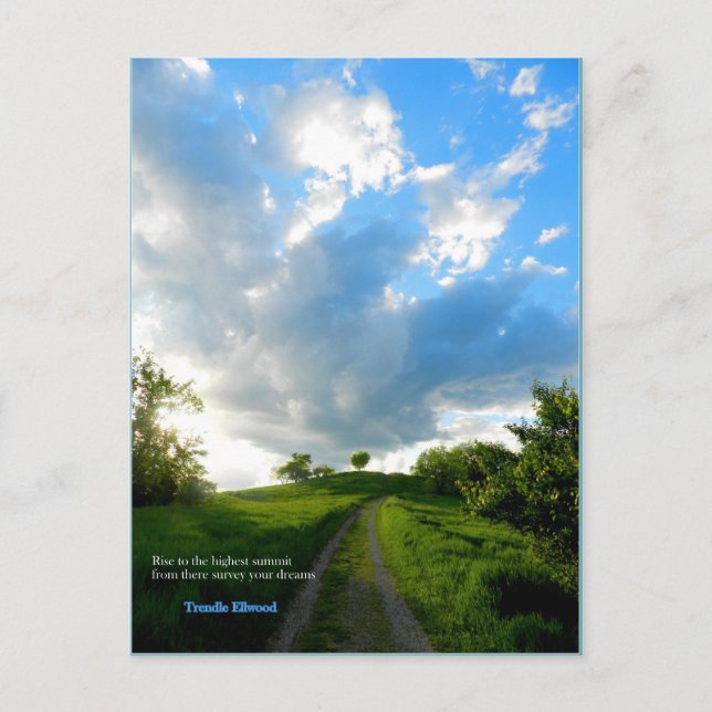 Carte Postale Montée vers Radar Hill, Athènes, Ohio (Devant)