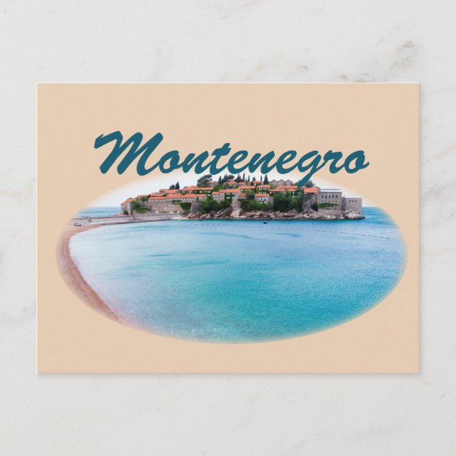 Carte Postale Monténégro : Sveti Stefan (Devant)