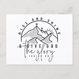 Carte Postale Monter et briller