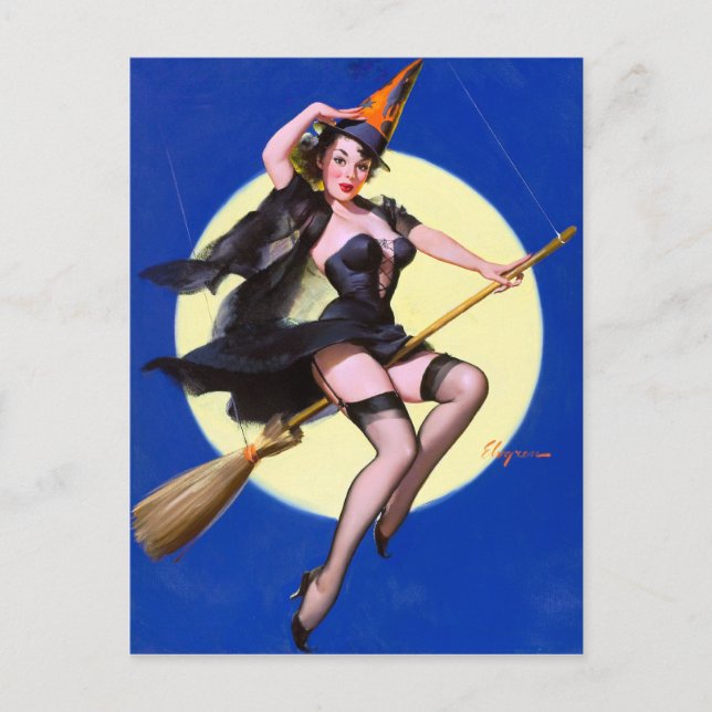 Carte Postale Monter la broche de la lune vers le haut (Devant)