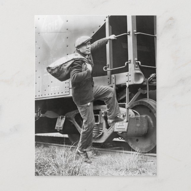 Carte Postale Monter les rails, 1935 (Devant)
