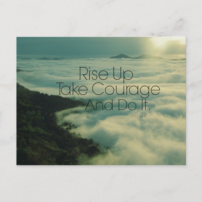 Carte Postale Monter Motivationnel vers le haut Bible Verset (Devant)