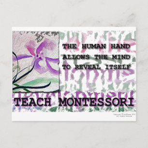Carte Postale Montessori Iris