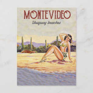 Carte Postale Montevideo, Uruguay Beach