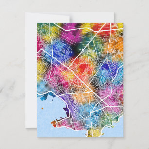 Carte Postale Montevideo Uruguay City Plan