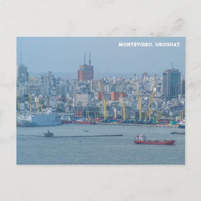 Carte Postale Montevideo, Uruguay City View (Devant)