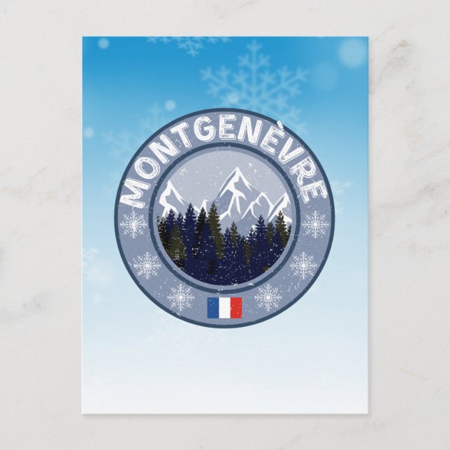 Carte Postale Montgenèvre Station de ski (Devant)