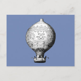 Carte Postale Montgolfier Vintage à air chaud ballon