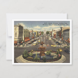 Carte Postale Montgomery AL Dexter Ave 1940