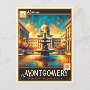 Carte Postale Montgomery, Alabama   VINTAGE