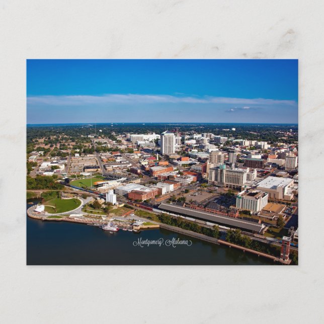 Carte Postale Montgomery, Alabama vue aérienne, (Devant)