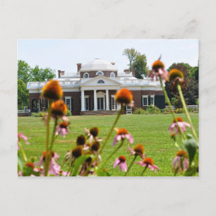 Carte Postale Monticello de Thomas Jefferson