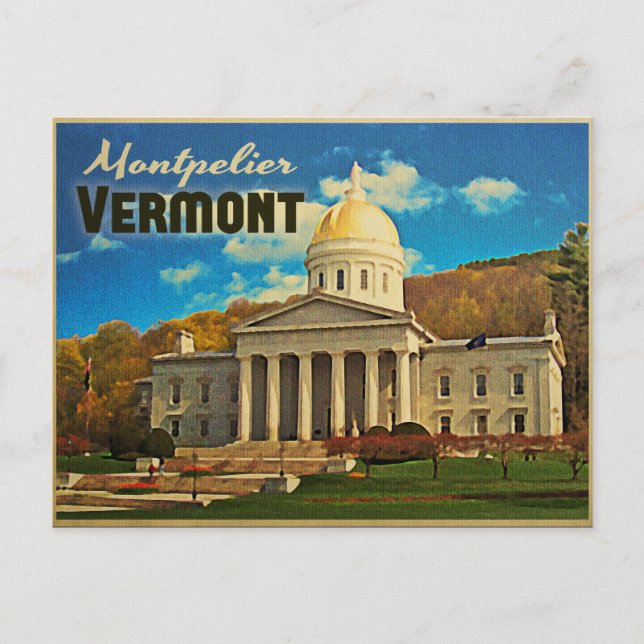 Carte Postale Montpelier Vermont (Devant)