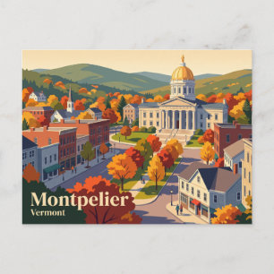 Carte Postale Montpelier, Vermont, États-Unis