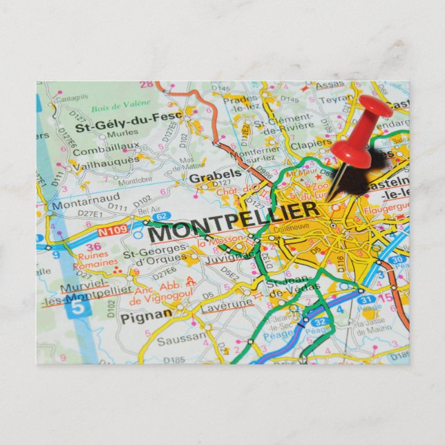 Carte Postale Montpellier, France (Devant)
