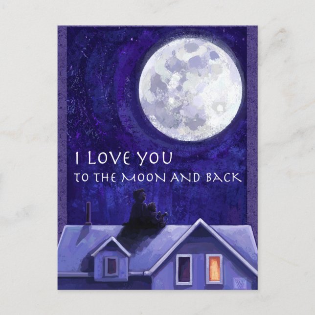 Carte Postale Montre Lune (Devant)