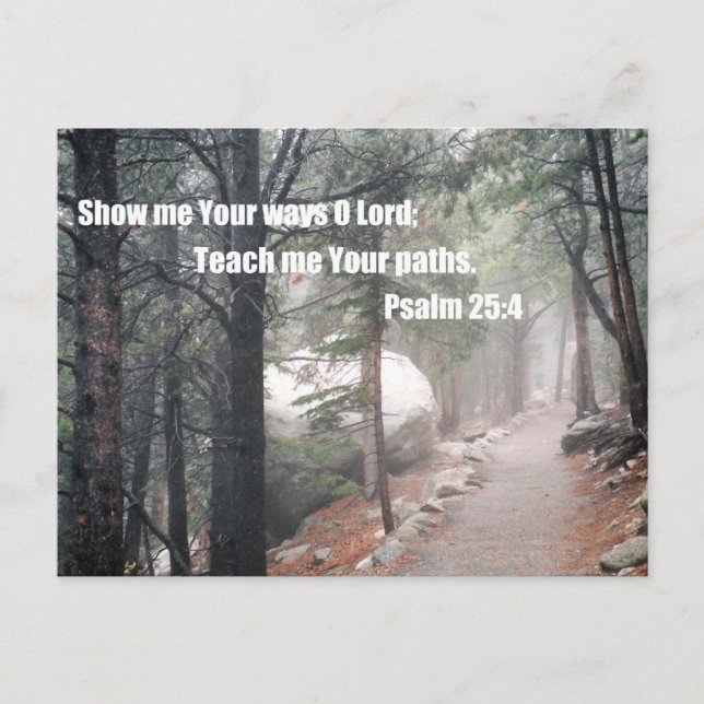 Carte Postale Montre-moi tes voies, ô Seigneur... (Devant)