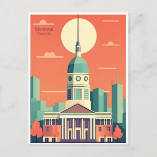 Carte Postale Montréal Canada Ville d'illustration touristique v