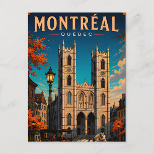 Carte Postale ⛪ Montréal Québec Voyage Rétro 🇨🇦