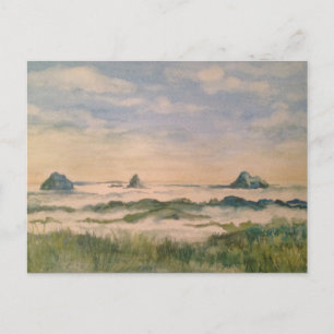 Carte Postale Monts Glasshouse dans une couverture nuageuse