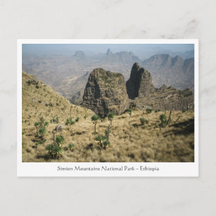 Carte Postale Monts Simien Éthiopie