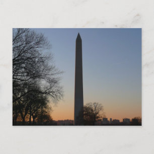 Carte Postale Monument à Washington au coucher du soleil à DC