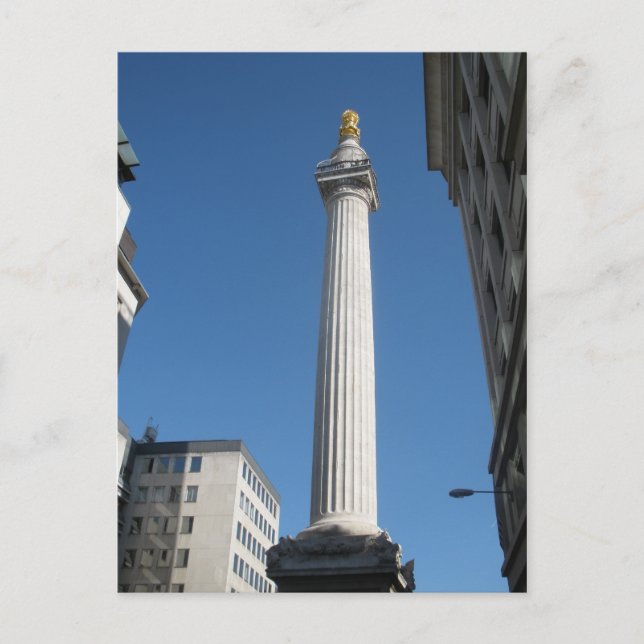 Carte Postale Monument au grand feu de Londres (Devant)
