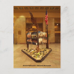 Carte Postale Monument commémoratif Amtrak Railroad 911