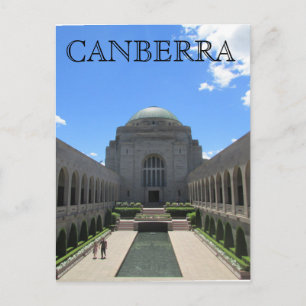 Carte Postale monument de guerre canberra