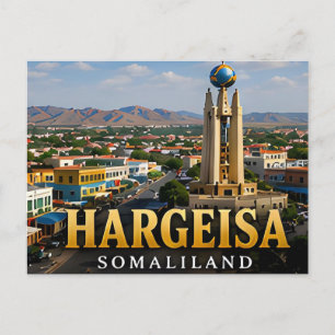 Carte Postale Monument de l'indépendance de Hargeisa et esprit d