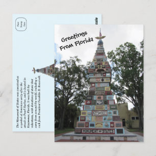 Carte Postale Monument des Etats - Kissimmee Floride