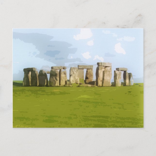 Carte Postale Monument du cercle de pierre de Stonehenge (Devant)