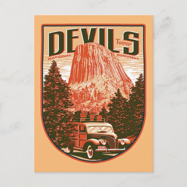 Carte Postale Monument national de Devils (Devant)