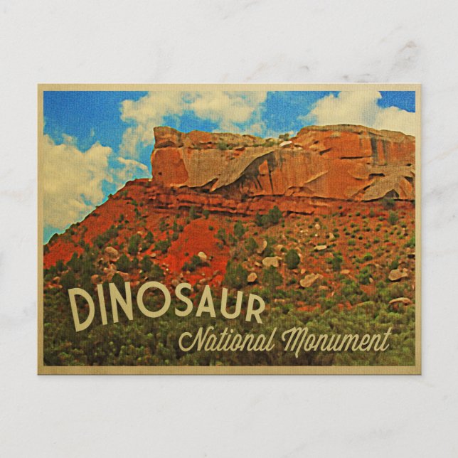 Carte Postale Monument national de Dinosaur (Devant)