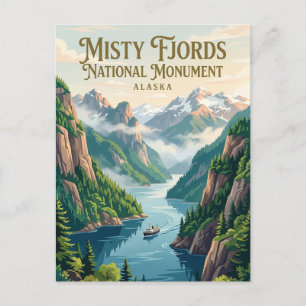 Carte Postale Monument national de Misty Fjords Alaska
