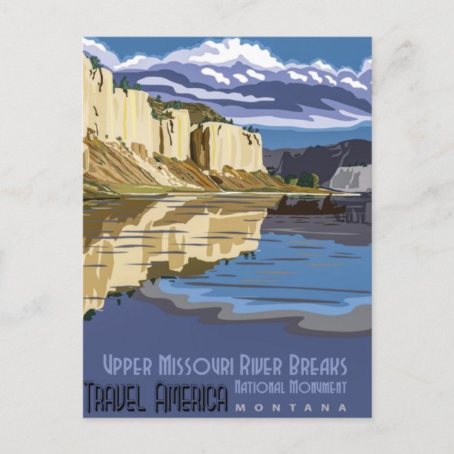 Carte Postale Monument national des Upper Missouri River Breaks  (Devant)