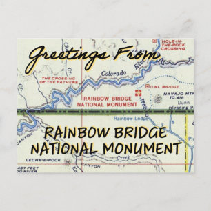 Carte Postale Monument national du Pont Rainbow Vintage