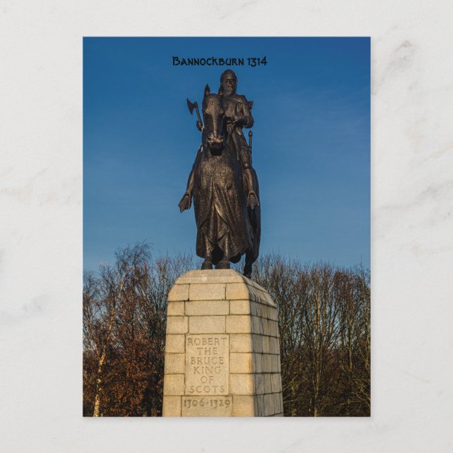Carte Postale Monument national Robert la statue de Bruce Stirli (Devant)