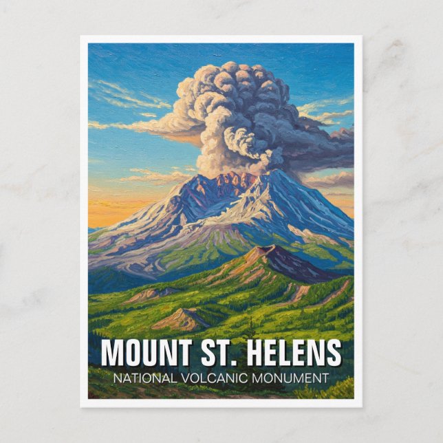 Carte Postale Monument national volcanique du Mont Saint-Hélène (Devant)
