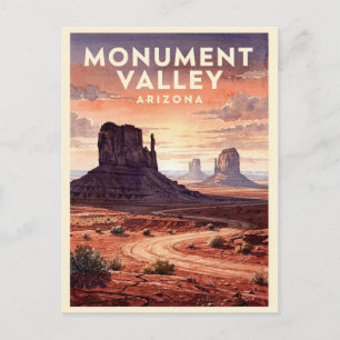 Carte Postale Monument Valley Arizona Vintage