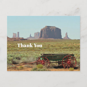 Carte Postale Monument Valley Photo de chariot vintage Merci