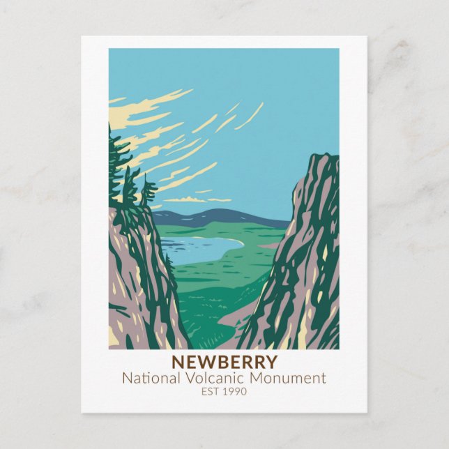 Carte Postale Monument volcanique national de Newberry Oregon Vi (Devant)