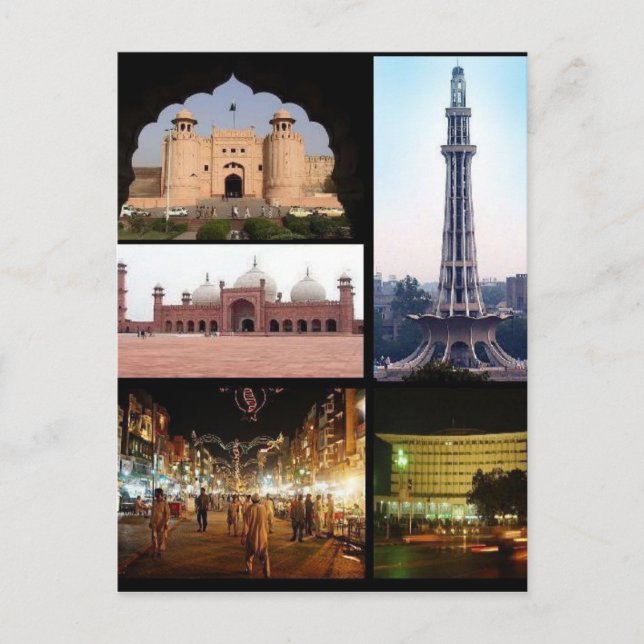 Carte postale Monuments de Lahore, Punjab, Pakista (Devant)