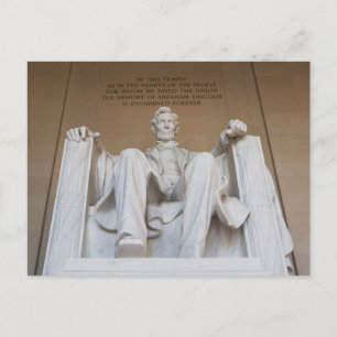 Carte Postale Monuments   Le Mémorial Lincoln