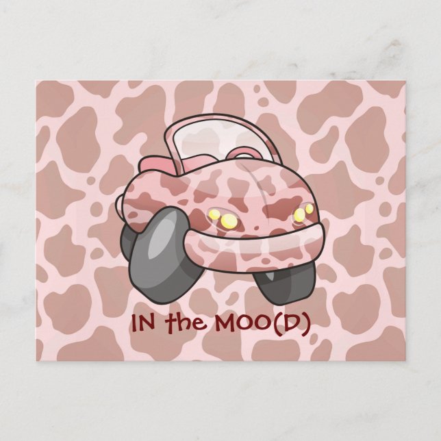 Carte Postale Moo Car (Devant)