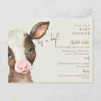 Moo-ving in Soon Cow C'est un Baby shower de garço
