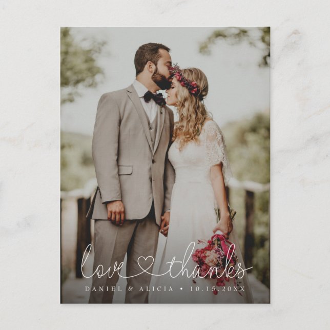 Carte Postale Moody Vertical Photographie Mariage Amour et remer (Devant)