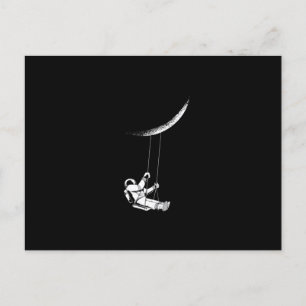Carte Postale Moon astronaute