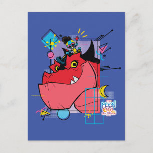 Carte Postale Moon Girl et Devil Dinosaur Graphique Pop Memphis